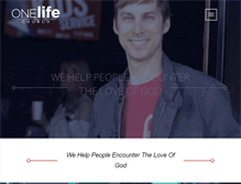 Tablet Screenshot of onelifechurchalexandria.com